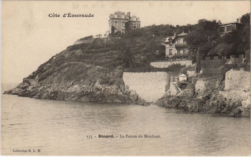 Carte postale ancienne Dinard Pointe du Mouline à Dinard