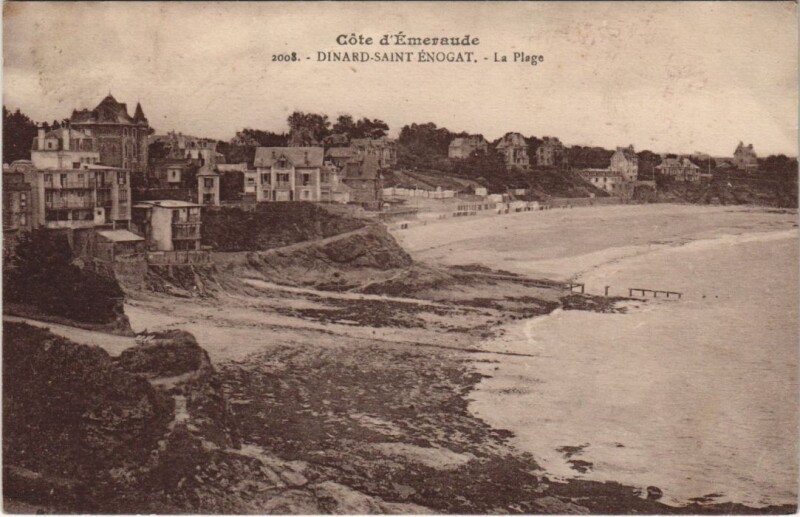 Carte postale ancienne Dinard La Plage à Dinard