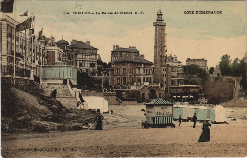 Carte postale ancienne Dinard Palais de Cristal à Dinard