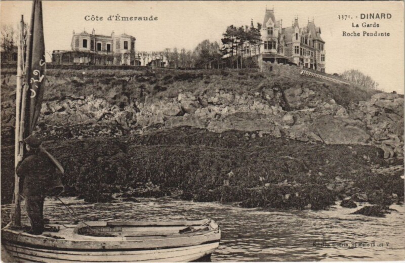 Carte postale ancienne Dinard La Garde Roche Pendante à Dinard