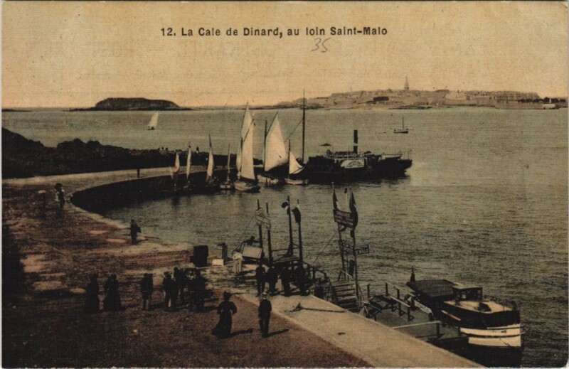 Carte postale ancienne Dinard La Cale à Dinard