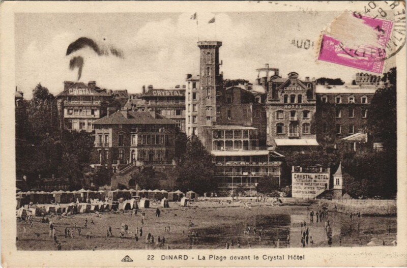 Carte postale ancienne Dinard La Plage à Dinard