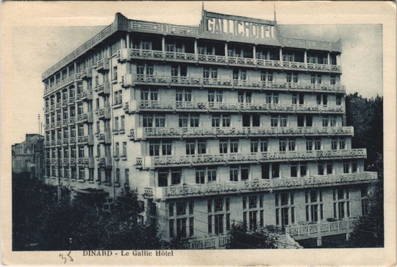 Carte postale ancienne Dinard Hotel Gallic à Dinard