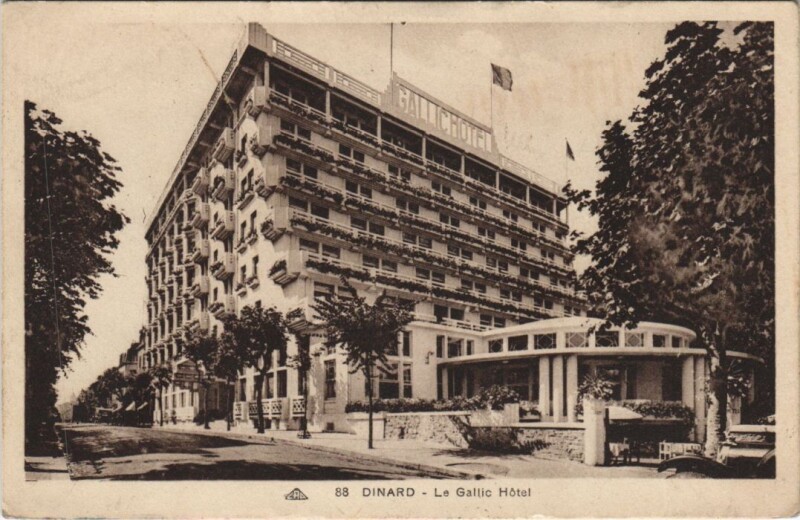 Carte postale ancienne Dinard Hotel Gallic à Dinard