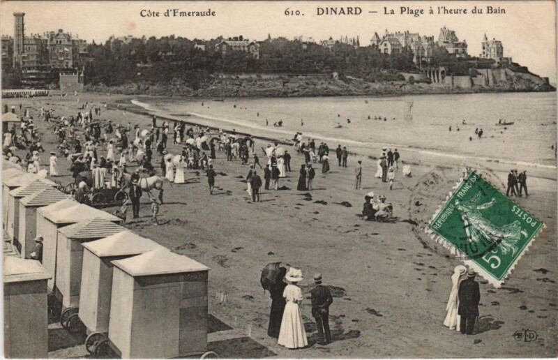 Carte postale ancienne Dinard La Plage à Dinard