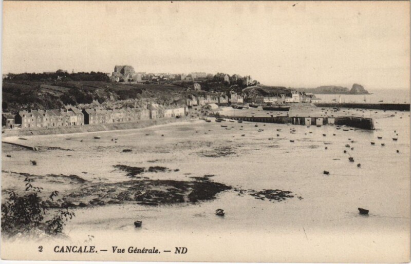 Carte postale ancienne Cancale vue generale à Cancale