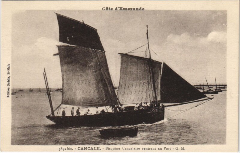 Carte postale ancienne Cancale Bisquines Cancalaises à Cancale