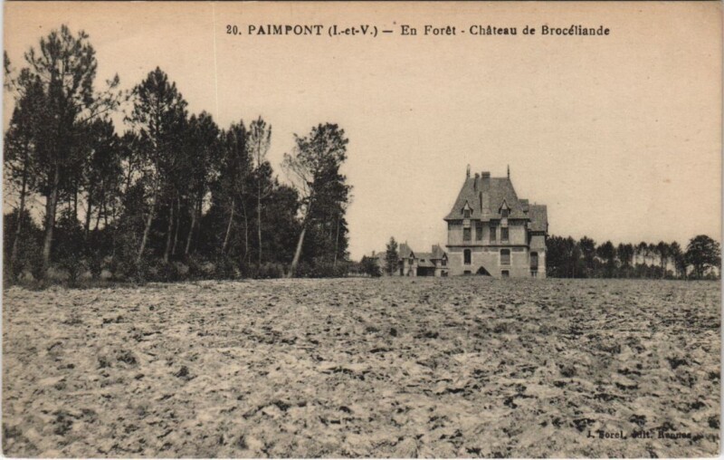Carte postale ancienne Paimpont En Foret, Chateau de Broceliande à Paimpont