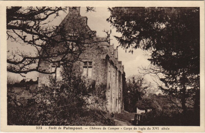 Carte postale ancienne Paimpont Chateau de Comper à Paimpont