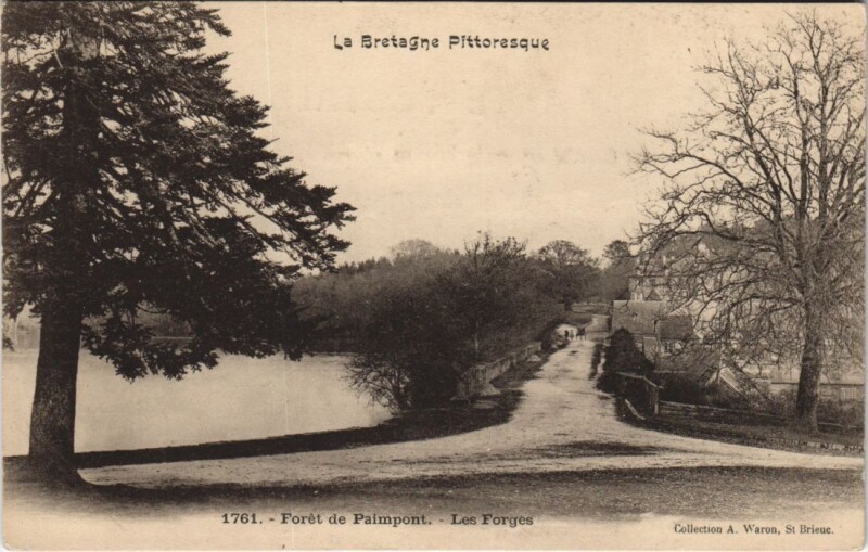 Carte postale ancienne Paimpont Les Forges à Paimpont