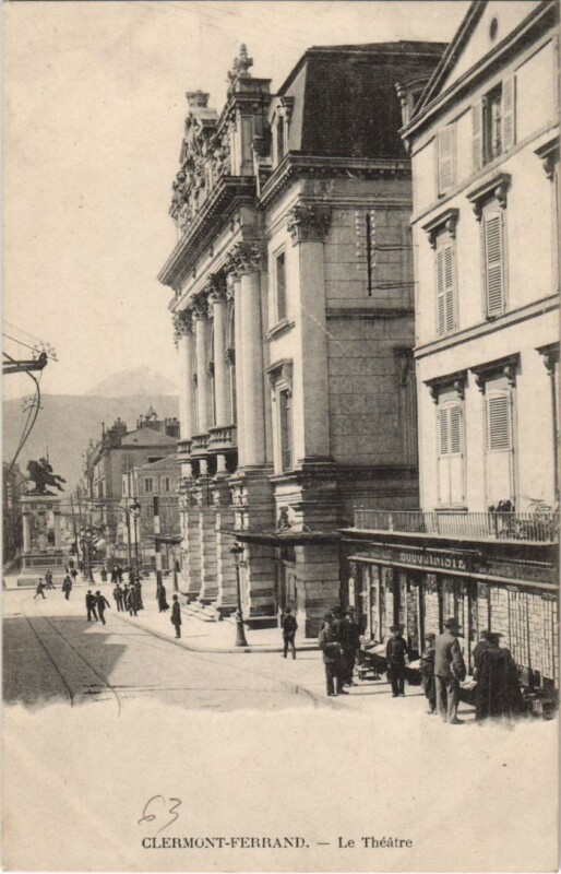 Carte postale ancienne Clermont Ferrand Le Theatre à Clermont-Ferrand