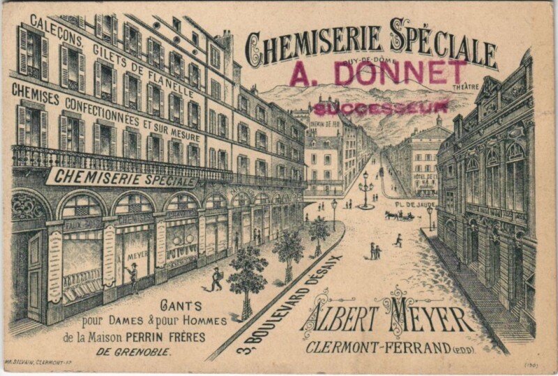 Carte postale ancienne Clermont Ferrand Boulevard Desaix à Clermont-Ferrand