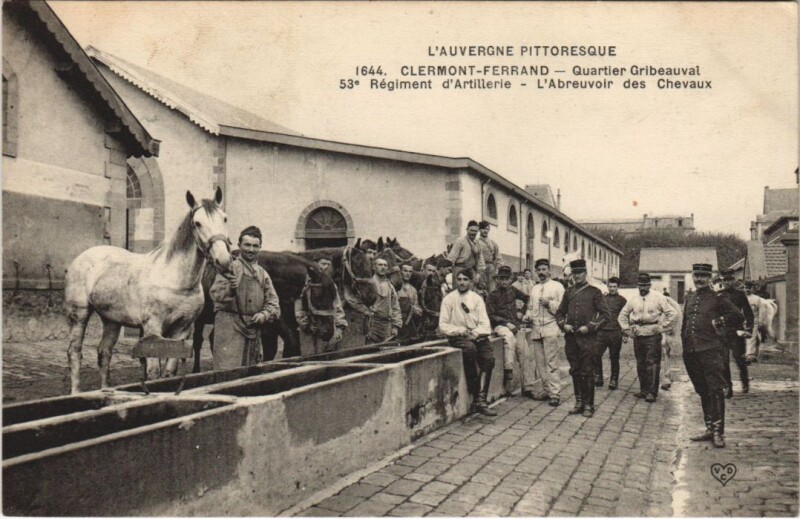 Carte postale ancienne Clermont Ferrand Quartier Gribeauval à Clermont-Ferrand