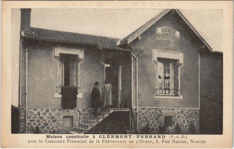 Carte postale ancienne Clermont Ferrand Maison construite à Clermont-Ferrand