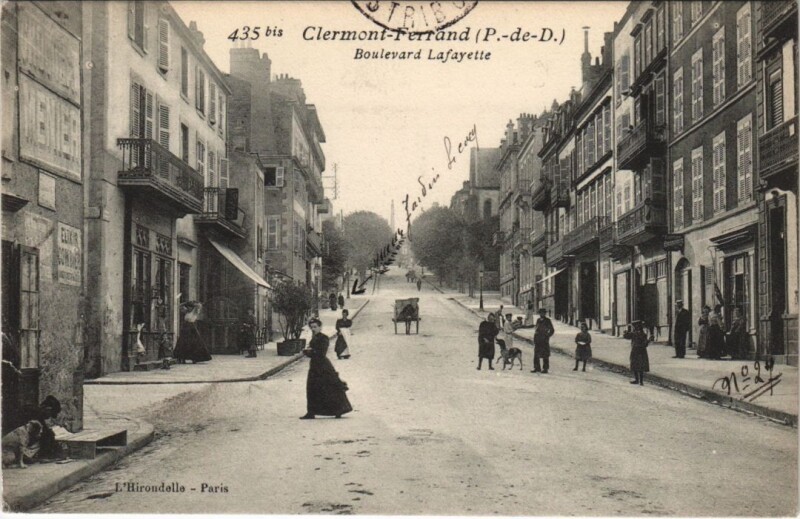 Carte postale ancienne Clermont Ferrand Boulevard Lafayette à Clermont-Ferrand