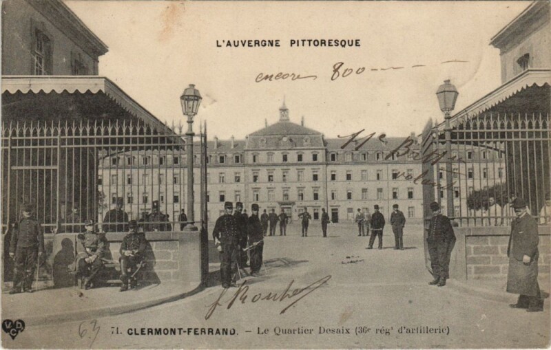 Carte postale ancienne Clermont Ferrand Quartier Desaix à Clermont-Ferrand