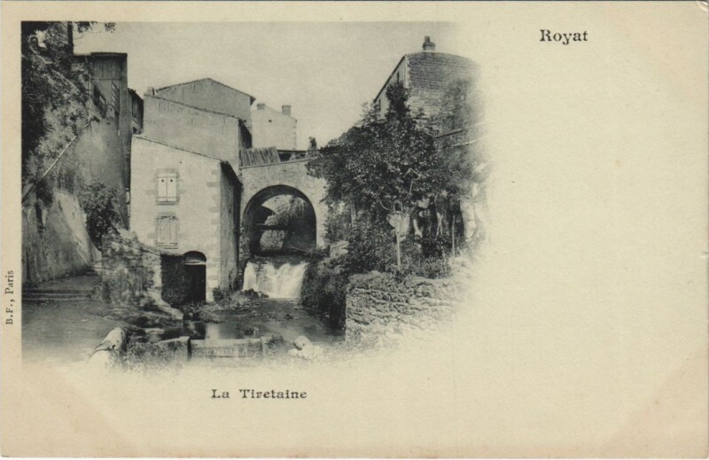 Carte postale ancienne Royat La Tiretaine à Royat