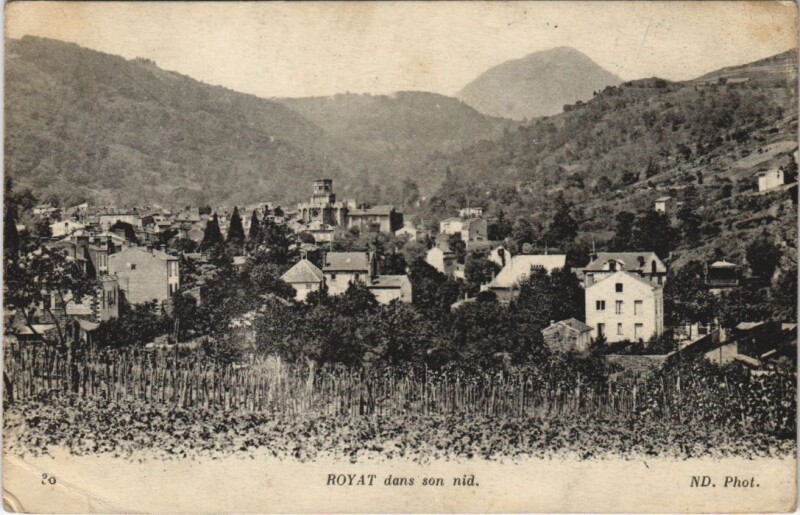 Carte postale ancienne Royat à Royat