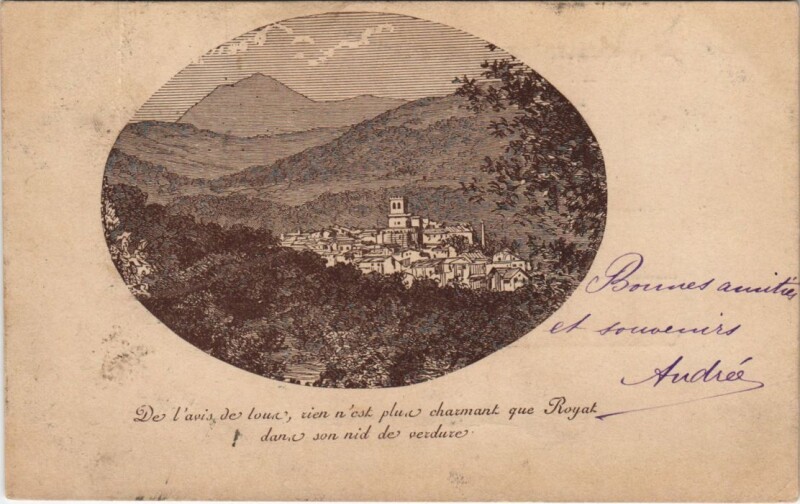 Carte postale ancienne Royat à Royat