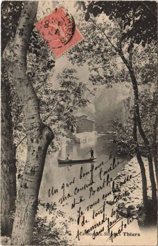 Carte postale ancienne Thiers Le Bout du Monde à Thiers