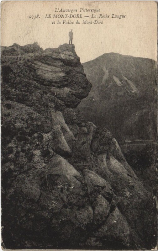 Carte postale ancienne Le Mont Dore Roche Longue à Mont-Dore
