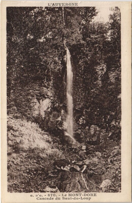 Carte postale ancienne Le Mont Dore Cascade du Saut du Loup à Mont-Dore