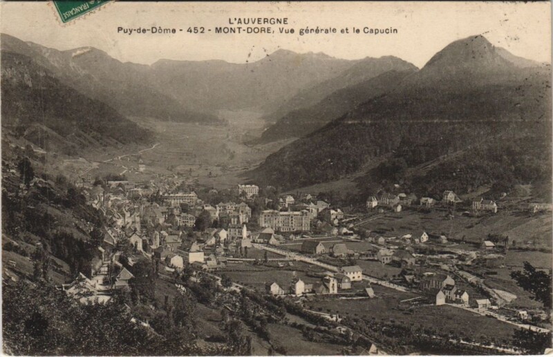 Carte postale ancienne Le Mont Dore vue generale à Mont-Dore