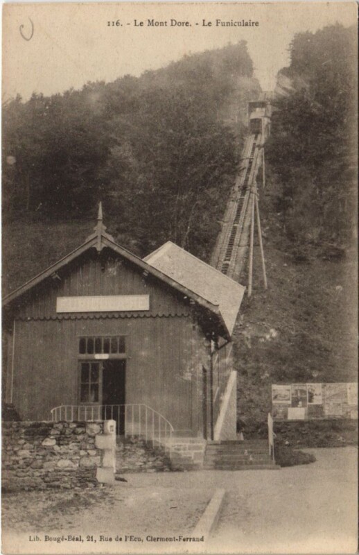 Carte postale ancienne Le Mont Dore Le Funiculaire à Mont-Dore