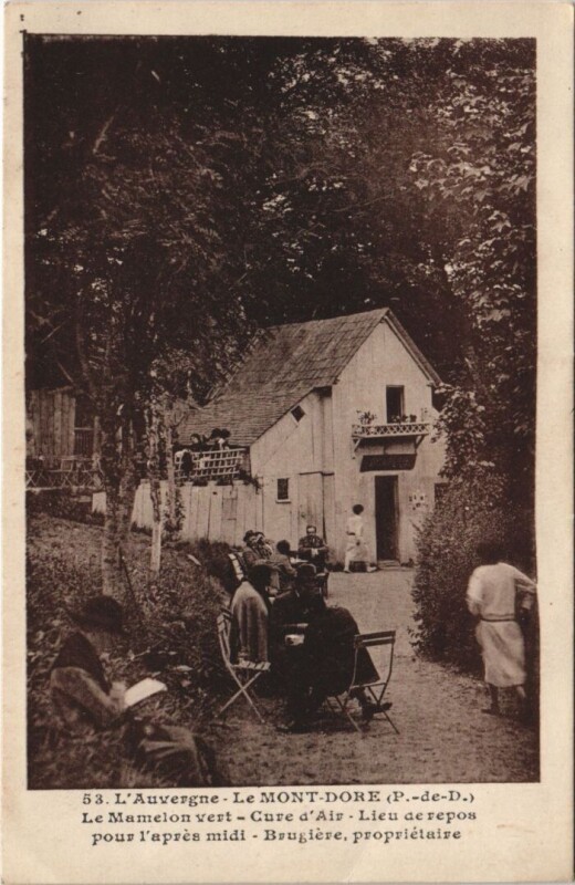 Carte postale ancienne Le Mont Dore Le Mamelon vert à Mont-Dore