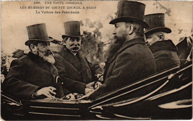 Carte postale ancienne Paris Visite Membres du County Council