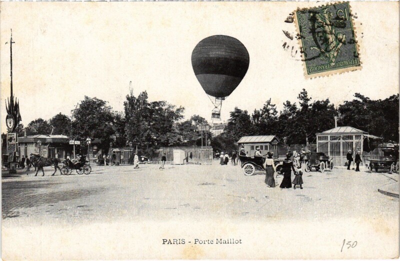 Carte postale ancienne Porte Maillot à Paris 16e