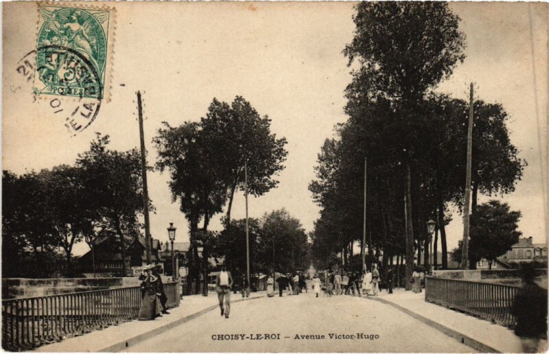 Carte postale ancienne Choisy le Roi Avenue Victor Hugo France à Choisy-le-Roi