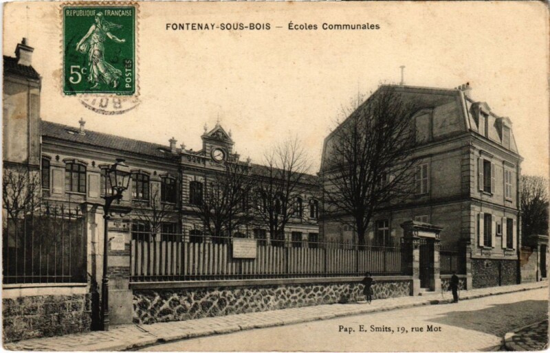 Carte postale ancienne Fontenay sous Bois Ecoles Communales France à Fontenay-sous-Bois