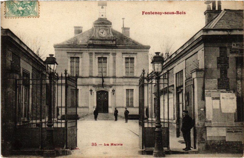 Carte postale ancienne Fontenay sous Bois La Mairie France à Fontenay-sous-Bois