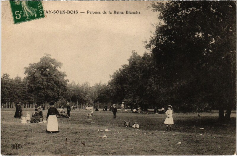 Carte postale ancienne Fontenay sous Bois Pelouse de la Reine Blanche France à Fontenay-sous-Bois