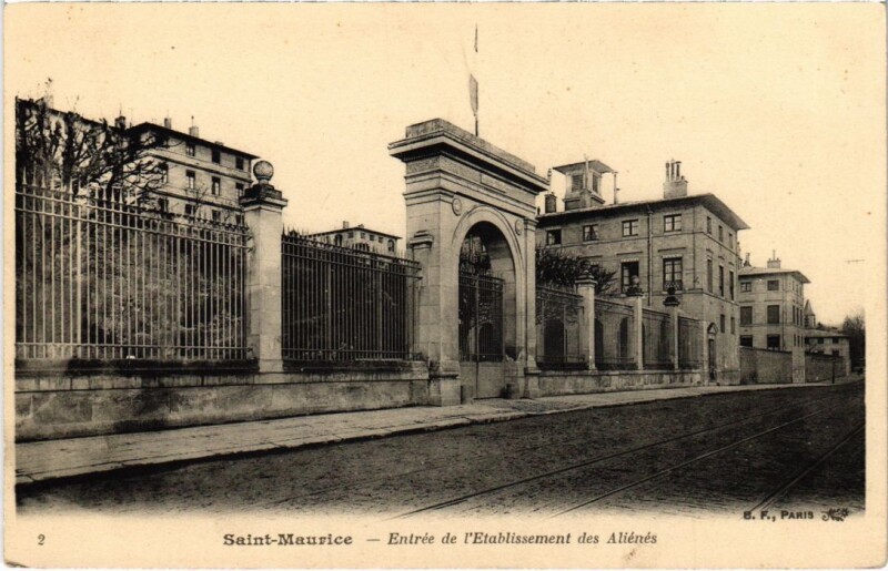 Carte postale ancienne St.Maurice Entree de l'Etablissement des Alienes France