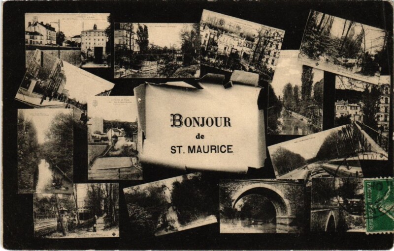 Carte postale ancienne St.Maurice Bonjour de St.Maurice France