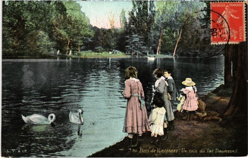 Carte postale ancienne Vincennes Un Coin du Lac Daumesnil France à Vincennes