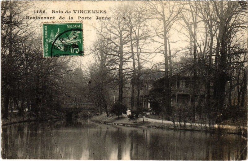 Carte postale ancienne Vincennes Restaurant de la Porte Jaune France à Vincennes