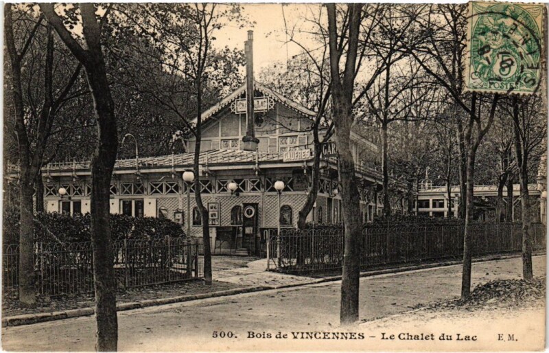 Carte postale ancienne Bois de Vincennes - Le Chalet du Lac à Saint-Mandé