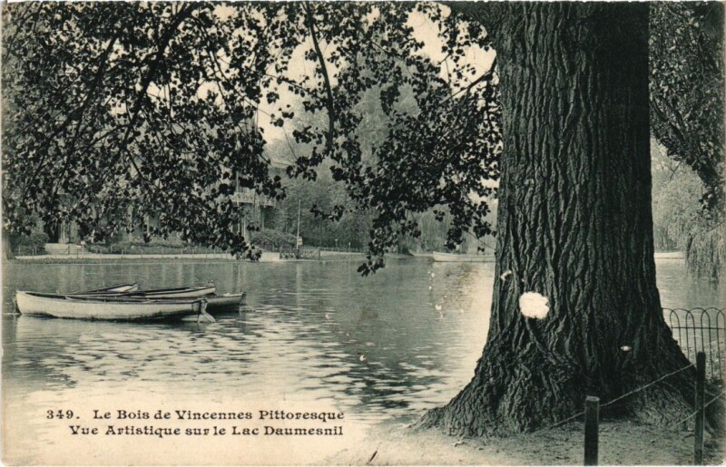 Carte postale ancienne Vincennes Vue Artistique s le Lac Daumesnil France à Vincennes