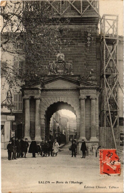 Carte postale ancienne Salon-de-Provence Porte de l'Horloge à Salon-de-Provence