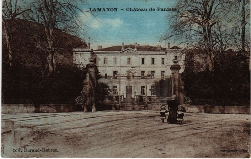 Carte postale ancienne Lamanon Chateau de Panisse à Lamanon