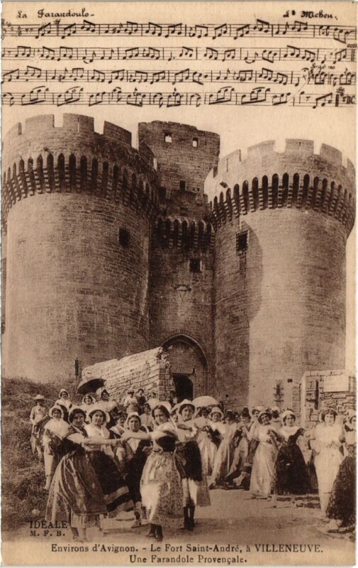 Carte postale ancienne Villeneuve Le Fort Saint-Andre