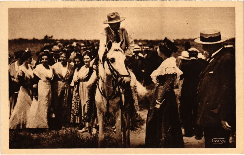Carte postale ancienne En Camargue - Celebration