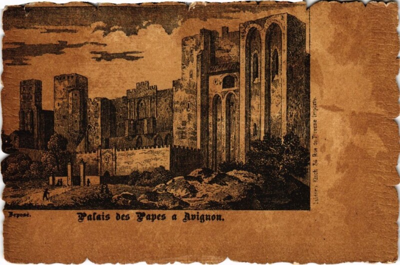 Carte postale ancienne Avignon Palais des Papes