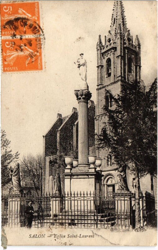 Carte postale ancienne Salon-de-Provence Eglise Saint-Laurent à Salon-de-Provence
