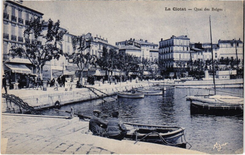 Carte postale ancienne La Ciotat Quai des Belges à La Ciotat