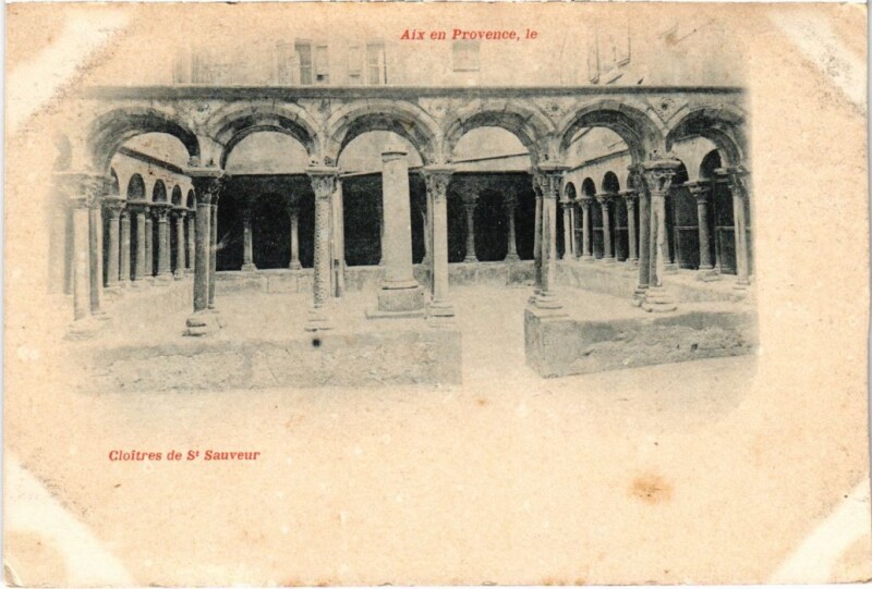 Carte postale ancienne Aix-en-Provence Cloitres de Saint Sauveur à Aix-en-Provence