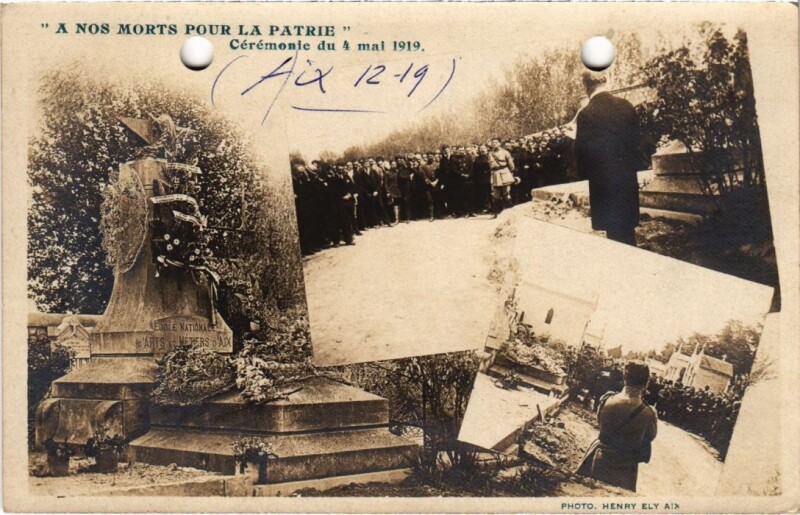 Carte postale ancienne A Nos Morts Pour la Patrie - Ceremonie du 4 Mai 1919